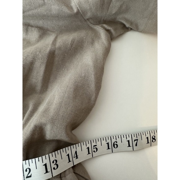 New BALILN Bali Lane Wide Leg Jumpsuit Women's Médium 100% Linen Short Sleeve - Picture 10 of 14